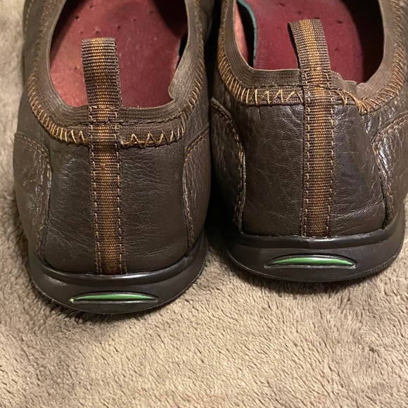 Earth Chocolate Leather Slip-Ons - Picture 3 of 5